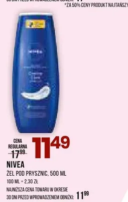 Żel pod prysznic Nivea promocja w Drogerie Natura