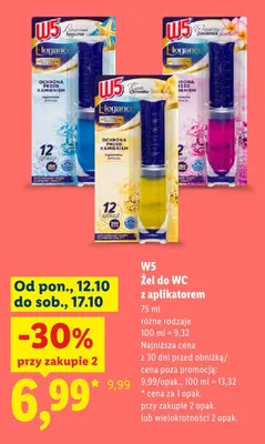 Żel do WC z aplikatorem W5 promocja w Lidl