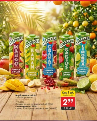 Napój Tymbark Owoce Świata Limonka promocja w Market Point