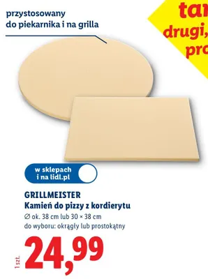 Kamień do pizzy z kordierytu promocja w Lidl