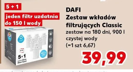 Zestaw wkładów filtrujących Classic promocja w Kaufland