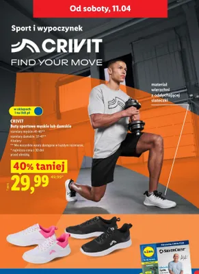 Buty sportowe męskie lub damskie promocja w Lidl