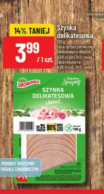 Szynka delikatesowa Drobimex promocja w POLOmarket