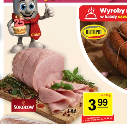 Szynka włoska Sokołów promocja w Gram Market