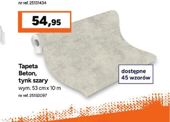 Tapeta Beton tynk szary promocja w Bricoman