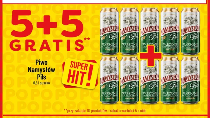 Piwo Namysłów Pils promocja w POLOmarket