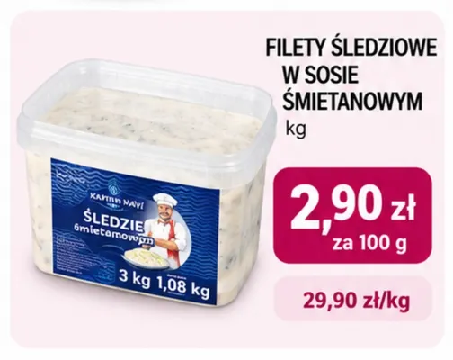 Filety śledziowe w sosie śmietanowym Kapitan Navi promocja w emma MARKET