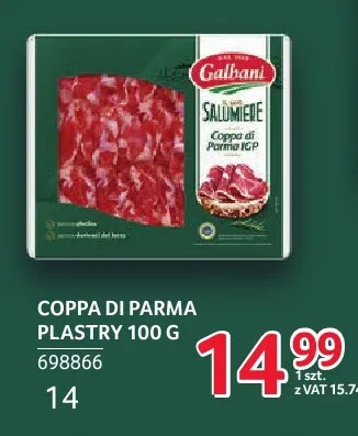 Coppa di Parma w plastrach Galbani promocja w Selgros