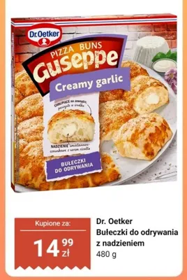 Bułeczki do odrywania z nadzieniem Dr. Oetker Guseppe promocja w Dino