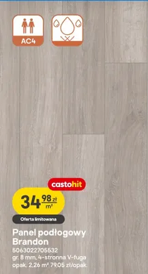 Panel podłogowy Brandon promocja w Castorama
