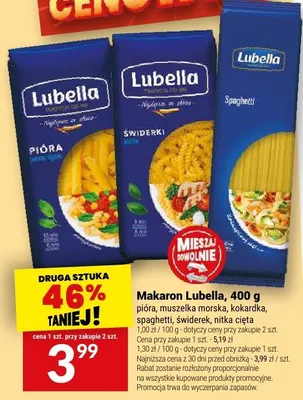 Makaron Lubella spaghetti promocja w Twój Market