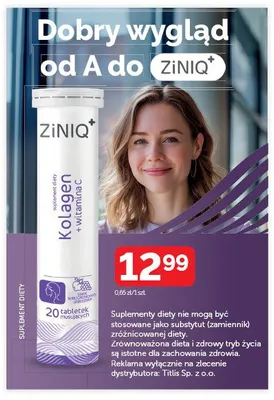 Suplement diety kolagen + witamina C ZiNiQ+ promocja w Ziko Dermo