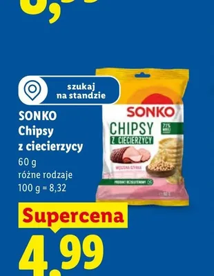 Chipsy z ciecierzycy Sonko promocja w Lidl