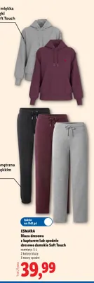 Spodnie dresowe damskie Soft Touch Esmara promocja w Lidl