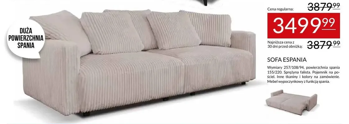 Sofa Espania promocja w Abra Meble