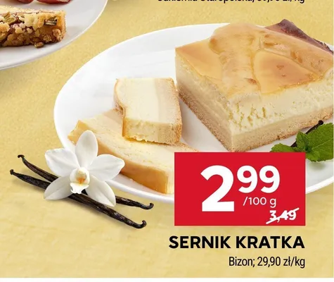 Sernik Kratka promocja w Stokrotka