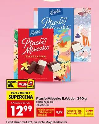 Czekolada Ptasie Mleczko promocja w Biedronka