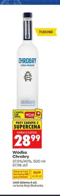 Wódka Chrobry promocja w Biedronka