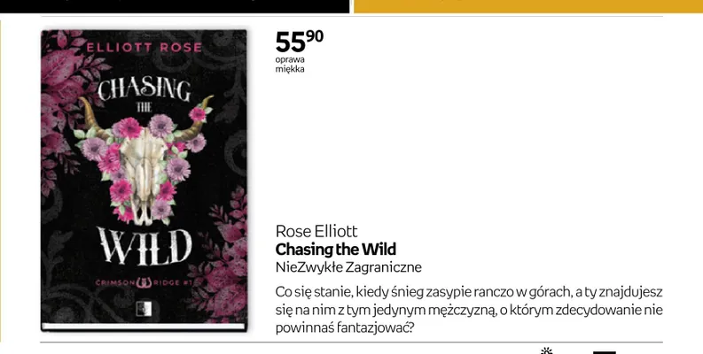 Książka Chasing the Wild Rose Elliott promocja w Empik