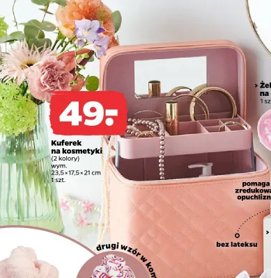 Kuferek na kosmetyki 23,5x17,5x21 cm, 2 kolory promocja w Netto