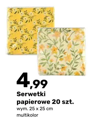 Serwetki papierowe 20 szt. promocja w Bricomarche