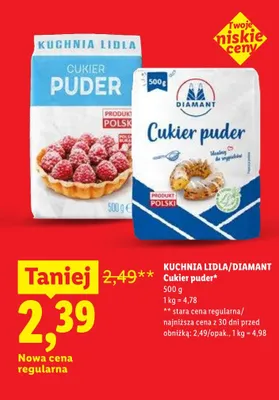 Cukier puder Diamant promocja w Lidl