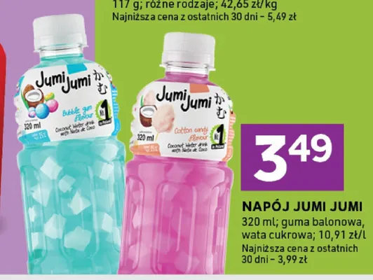 Napój Jumi Jumi wata cukrowa promocja w Stokrotka