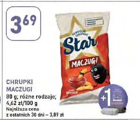 Chrupki maczugi Star różne rodzaje promocja w Stokrotka