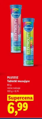 Tabletki musujące Plusssz promocja w Lidl