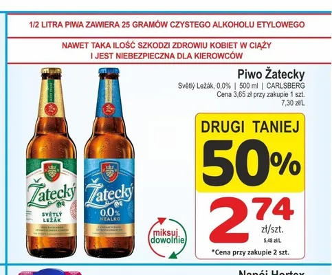 Piwo Žatecký Světlý Ležák promocja w Marketvita