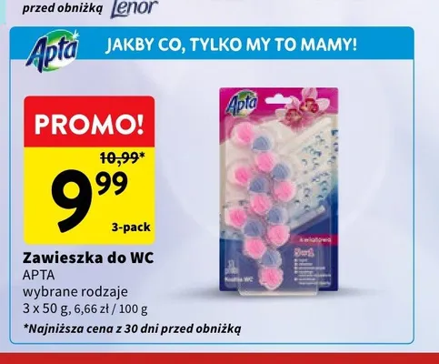Zawieszka do WC Apta 3-pak promocja w Intermarche