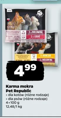 Karma mokra dla kotów Pet Republic promocja w Netto