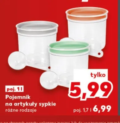 Pojemnik na artykuły sypkie 1,7 l promocja w Kaufland