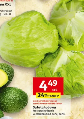 Sałata lodowa promocja w Auchan