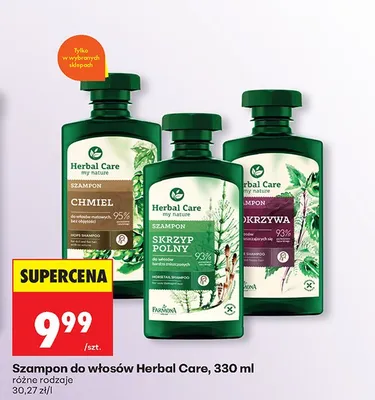 Szampon do włosów Herbal Care Chmiel promocja w Biedronka