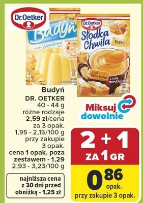 Budyń smak waniliowy promocja w Carrefour Market