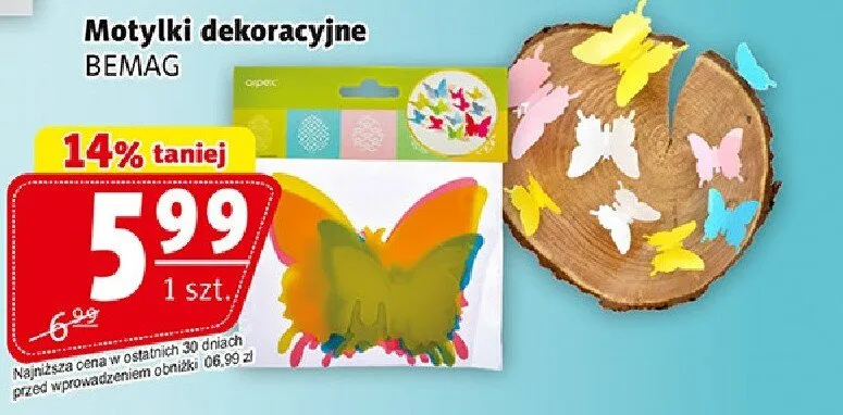 Motylki dekoracyjne promocja w Prim Market