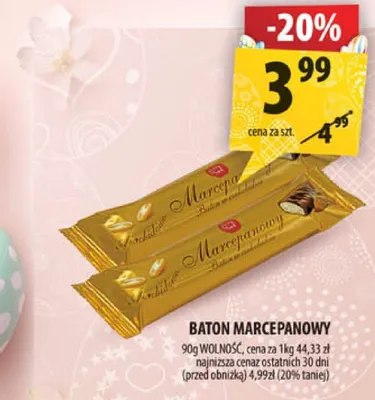Baton marcepanowy promocja w Arhelan