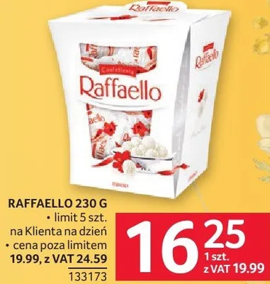Raffaello 230 g promocja w Selgros