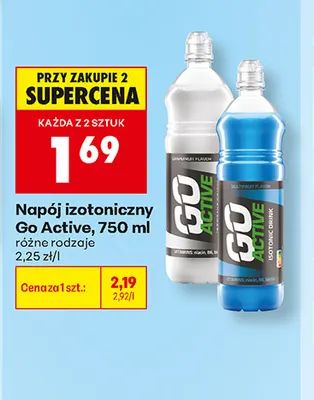 Napój izotoniczny Go Active promocja w Biedronka