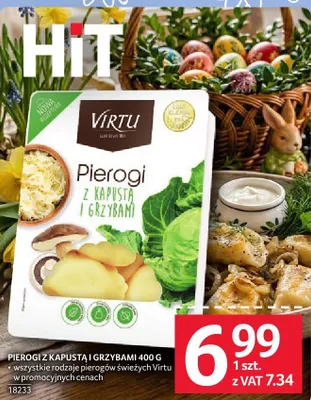 Pierogi z kapustą i grzybami Virtu 400 g promocja w Selgros