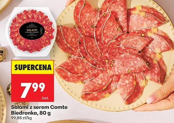 Salami z serem Comte promocja w Biedronka
