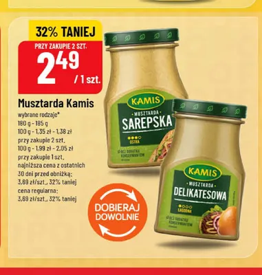 Musztarda Delikatesowa Kamis promocja w POLOmarket