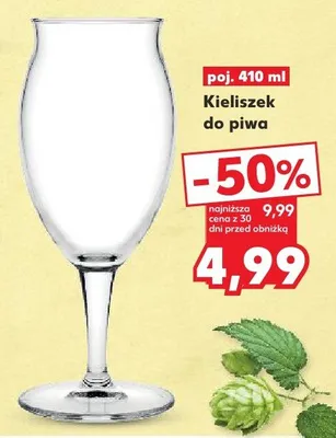 Kieliszek do piwa promocja w Kaufland