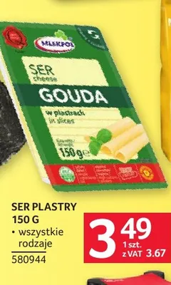 Ser w plastrach Mlekpol promocja w Selgros