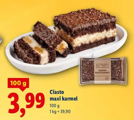 Ciasto maxi karmel promocja w Lidl