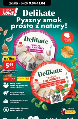 Twaróg solankowy z czosnkiem promocja w Biedronka