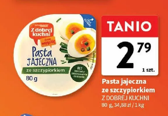 Pasta jajeczna ze szczypiorkiem promocja w Intermarche