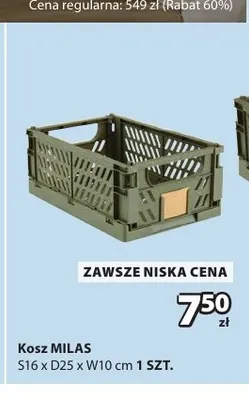 Kosz Milas 16x25x10 cm promocja w Jysk