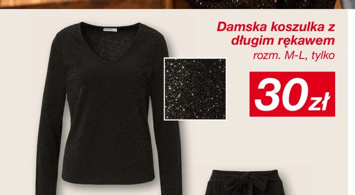 Damska koszulka z długim rękawem promocja w KiK